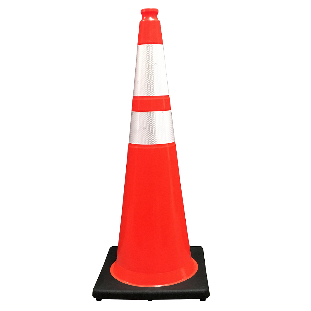 36″ Orange PVC Traffic Cone 10 Lbs.