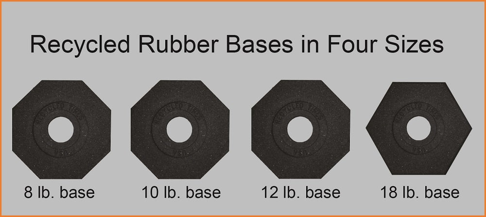 Delineator Rubber Bases