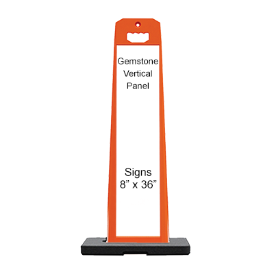 Orange Gemstone™ Vertical Panel