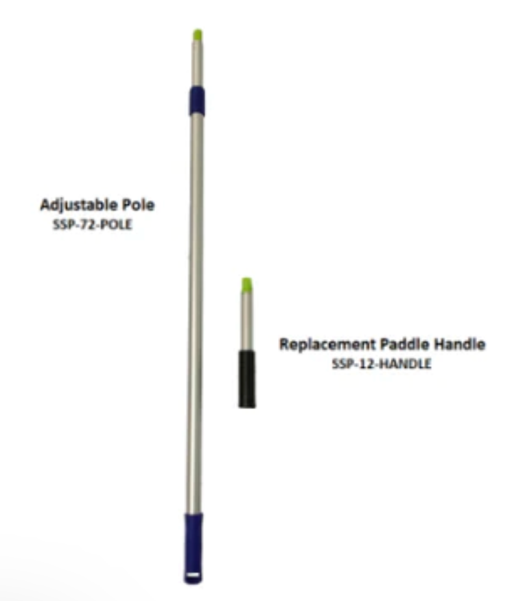 Adjustable Pole - Stop/Slow Paddle Aluminum Telescoping Pole – Twist On